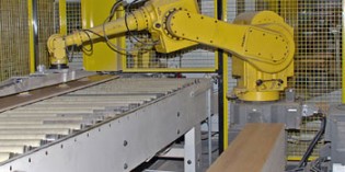 Robots save space at furniture components manufacturer