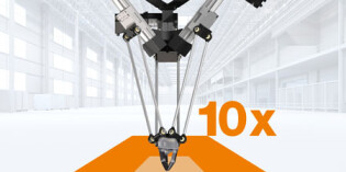 Igus drylin delta robot now available with 10x larger working space