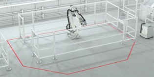 Braking distance simulator improves safety and reduces robotic cell footprint