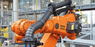 Cable retraction systems for multi-axis robots
