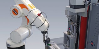 Robots perform quality control checks on insulin pens