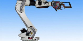 Compact robot achieves faster spot welding