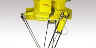 High throughput robot has a large work envelope