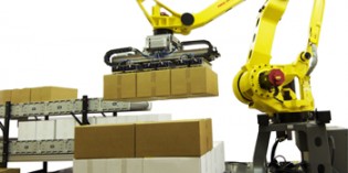Stronger and faster palletising robot with long reach