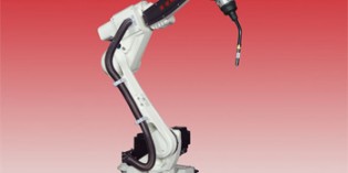 Welding robot for densely populated cells