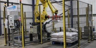 FANUC palletising robot ups food line production