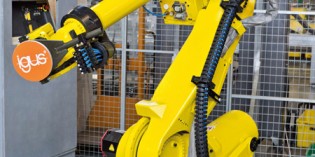 Igus triflex RS dresspack for multi-axis industrial robots