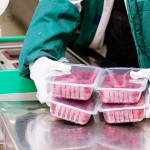 Brillopak punnet loading line features Omron delta robot