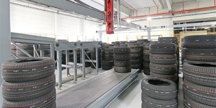 Güdel gantry robots sort and palletise tyres