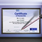 Igus awarded as SPE Network Pioneer member