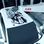 ABB Robotics unveils world’s first robot-painted art car