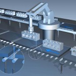 Sensors position workplace carriers on conveyor